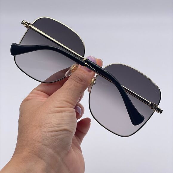 GUCCI Sunglasses GG1143S 001 Gold/Grey Women  NEW main image 8